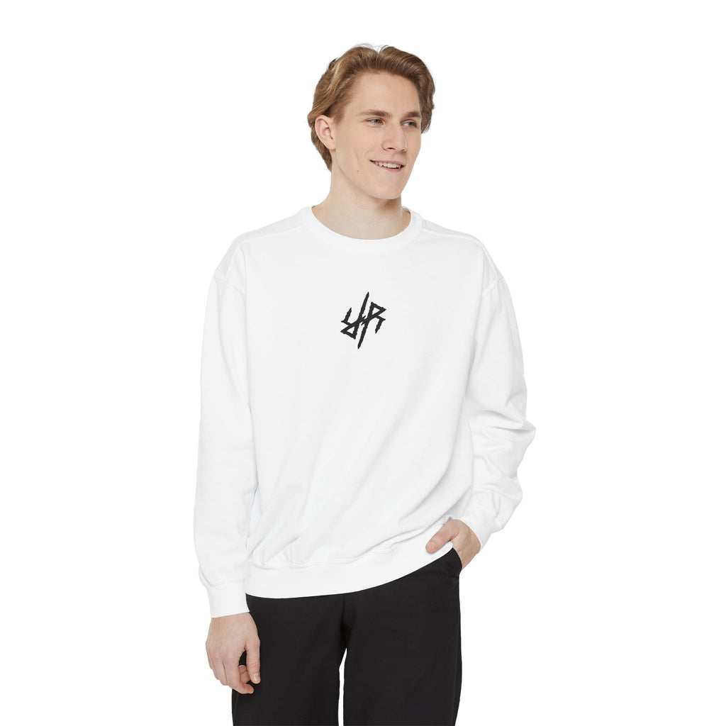 Reality Rising Essential Embroidered Sweatshirt - White