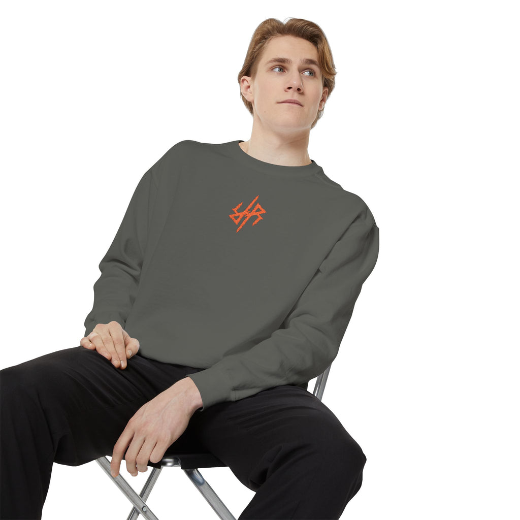 Reality Rising Essential Embroidered Sweatshirt - Pepper/Red