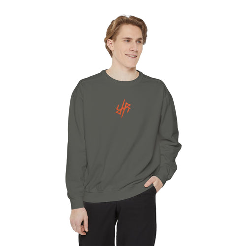 Reality Rising Essential Embroidered Sweatshirt - Pepper/Red