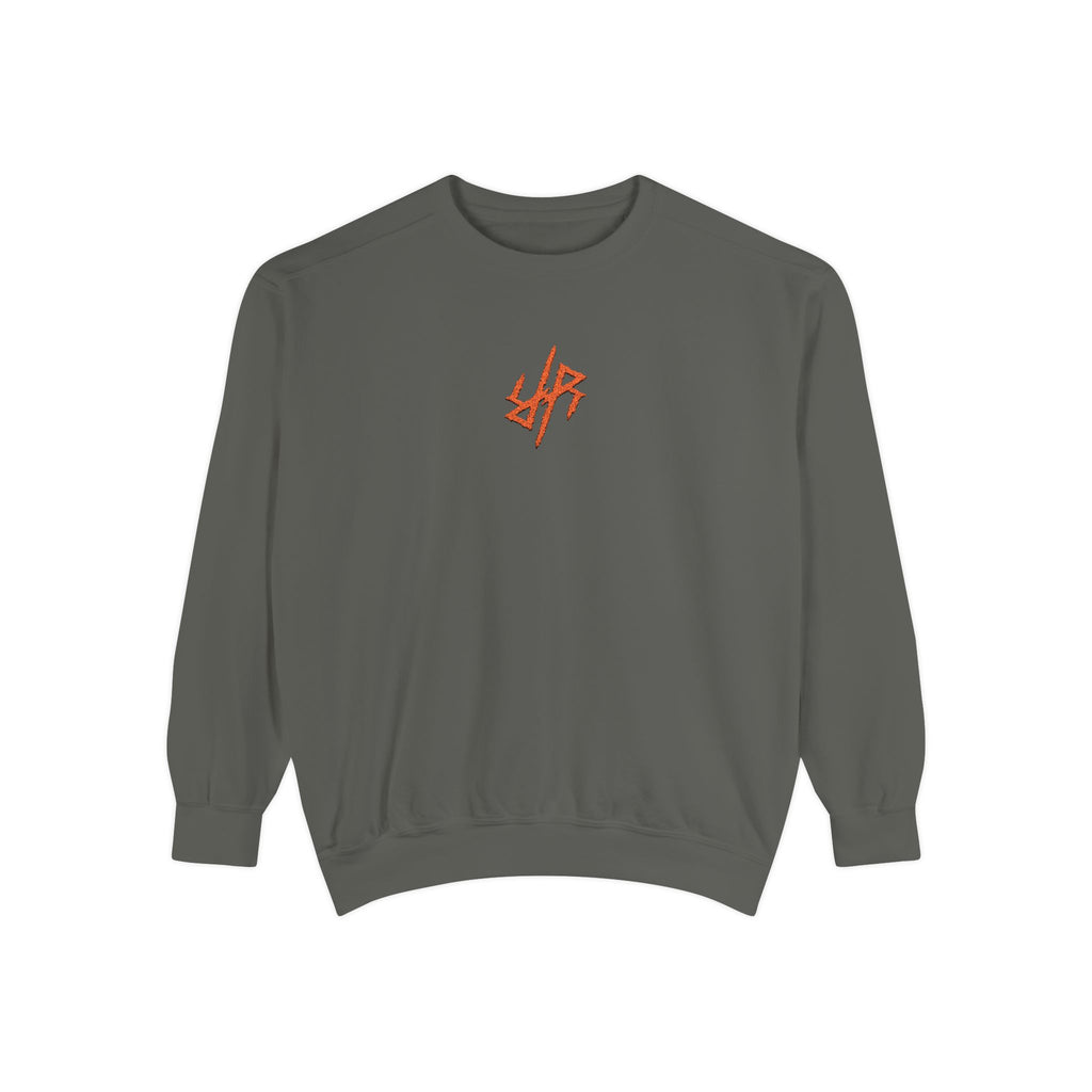 Reality Rising Essential Embroidered Sweatshirt - Pepper/Red