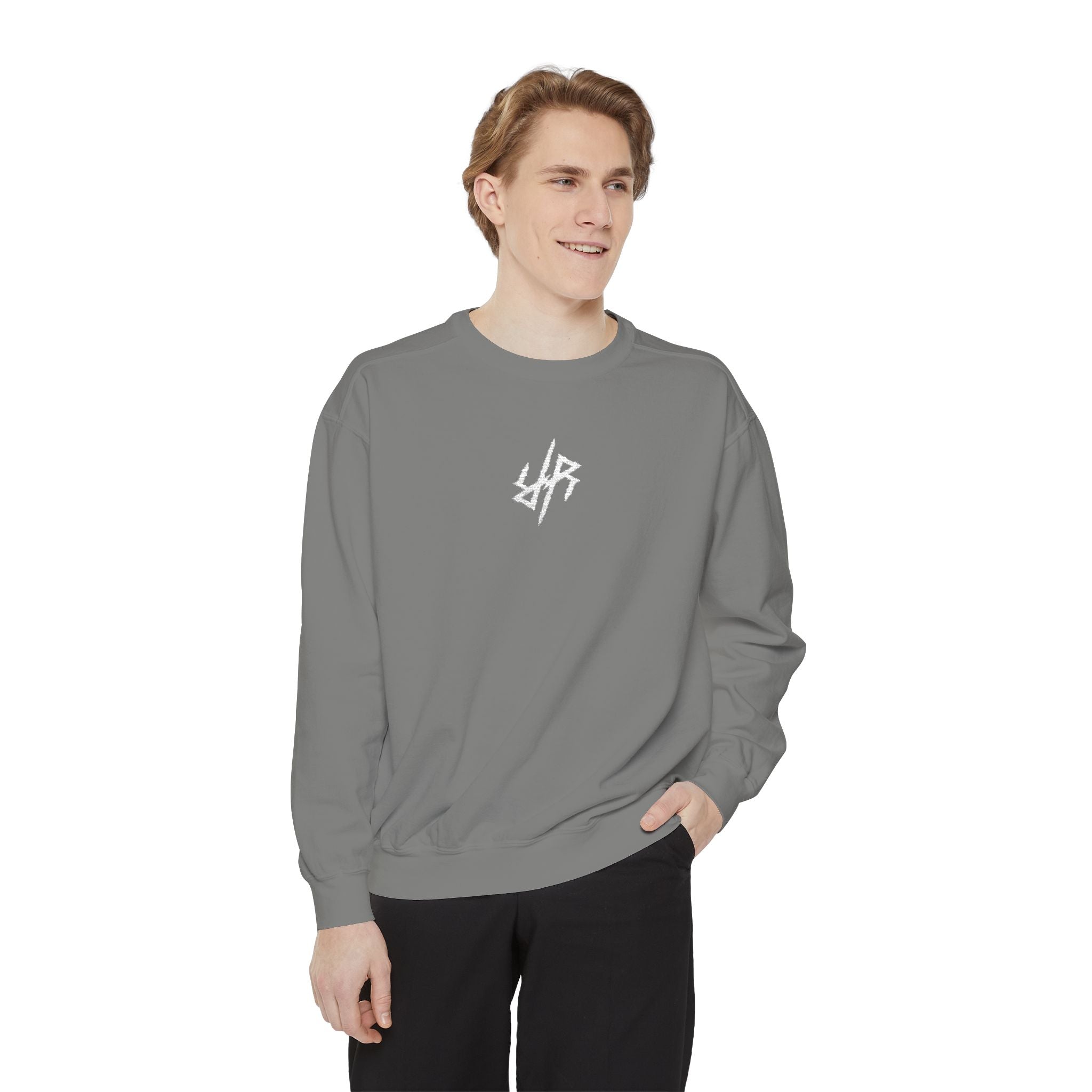 Reality Rising Essential Embroidered Sweatshirt - Grey